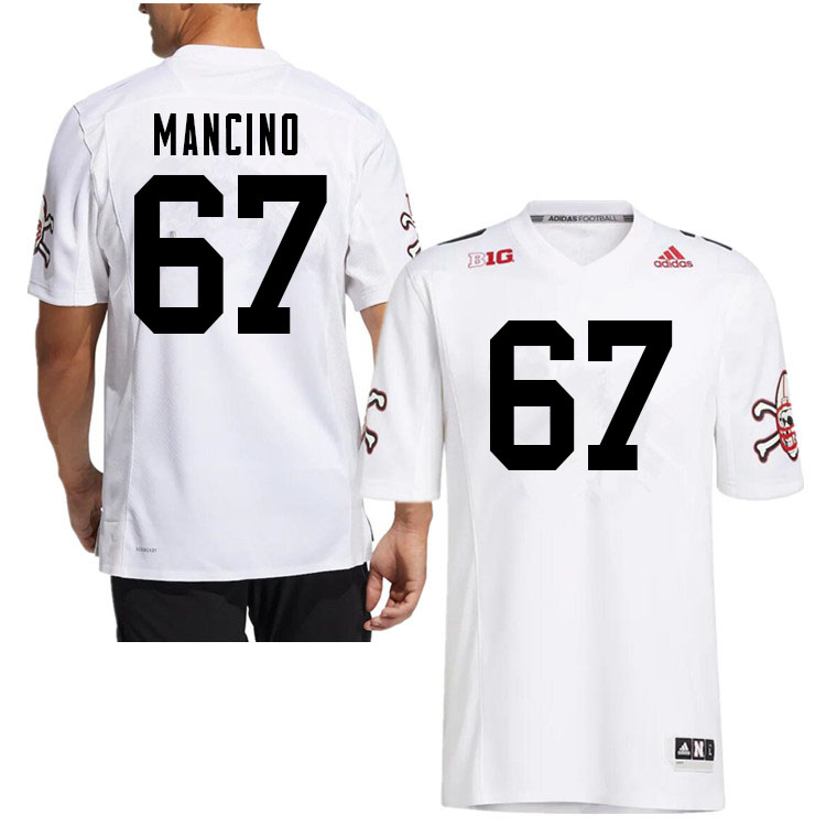 Men #67 Joey Mancino Nebraska Cornhuskers College Football Jerseys Sale-White Strategy